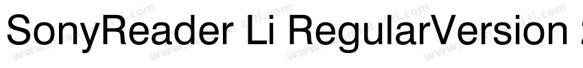 SonyReader Li RegularVersion 23GB字体转换